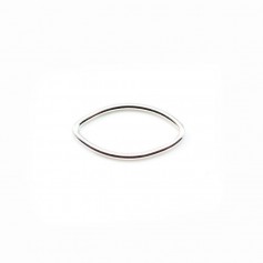 Anneaux argent 925 ovale soudé 7x13mm x 4pcs