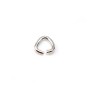 Anneaux ouverts triangulaires 6x6x0,6 mm argent 925 x 20PCS