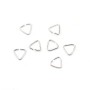Anneaux triangle 0.8x8mm en argent 925 x 10pcs