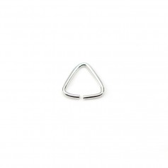 Anneaux triangle 0.8x8mm en argent 925 x 10pcs