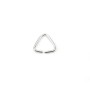 Anneaux triangle 0.8x8mm en argent 925 x 10pcs