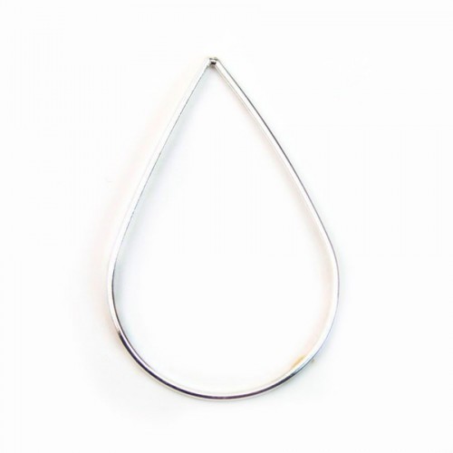 925 Silver Rings , drop, Closed, 28x40mm x 1pc