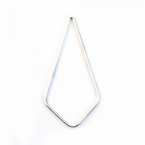 925 Silver Rings , drop, Closed, 28x40mm x 1pc