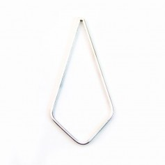 Anneaux poire fermés,28x40mm, argent 925  x 1pc