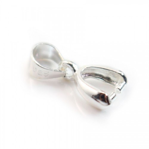 925 sterling silver clip 5.4x6mm x 2pcs
