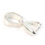 Attache pendentif & bélière, argent 925, 7.5x18mm x 1pc