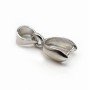 ATTACHE PENDENTIF, Argent 925 rhodié, 6x16mm x 2pcs