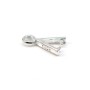 Attache pendentif en argent 925 7.5x11mm x 2pcs