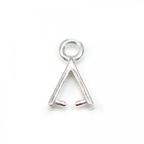 Attache pendentif en argent 925 7.5x11mm x 2pcs