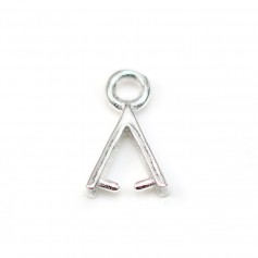 Attache pendentif en argent 925 7.5x11mm x 2pcs