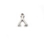 Argent 925 Bélière  6x7.5mm x 2pcs 