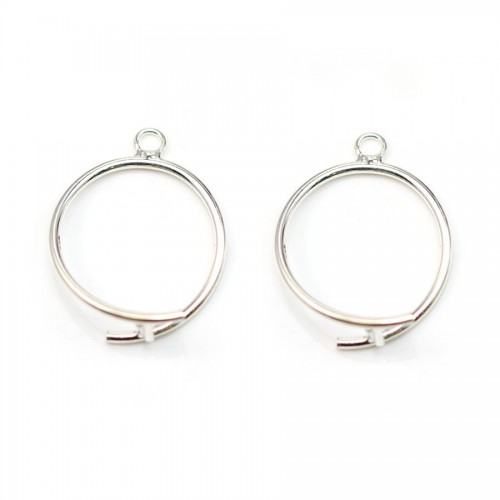 Attache pendentif en argent 925 20mm x 1pc