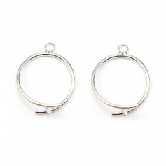 Attache pendentif en argent 925 20mm x 1pc