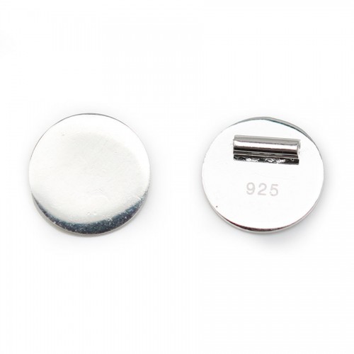 Attache pendentif a coller 9 mm en Argent 925 x1