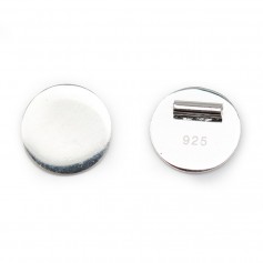 Attache pendentif a coller 9 mm en Argent 925 x1