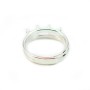 Bague réglable 8 anneaux en argent 925 x 1pc
