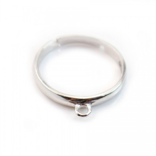 Sterling Silver 925 Ring Adjustable Round x 1pc