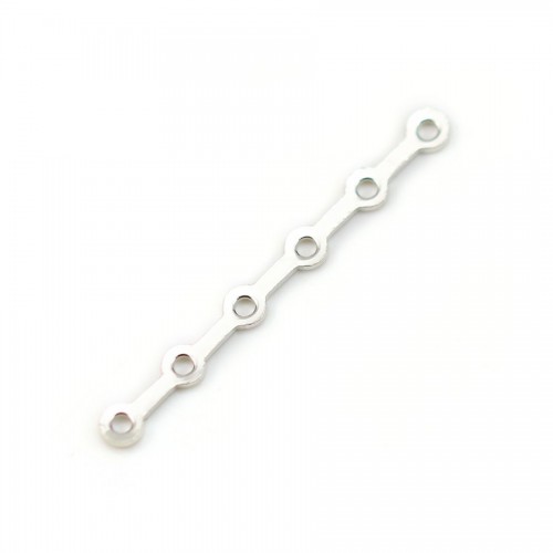 Sterling Silver 925 barrette 5 strands x 1pc