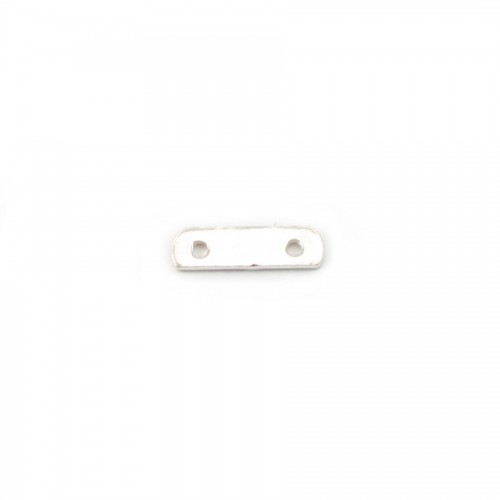 Argent 925 Barrette 2 Rangs x 2pcs 