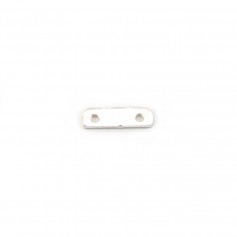 Argent 925 Barrette 2 Rangs x 2pcs 