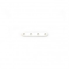 Argent 925 Barrette 4 Rangs  x 1pc 