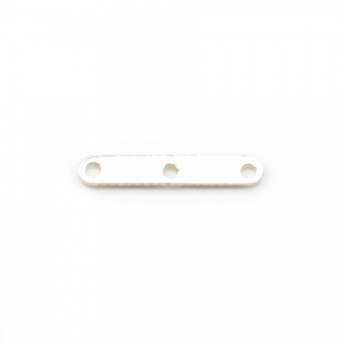Argent 925 Barrette 3 Rangs x 2pcs 