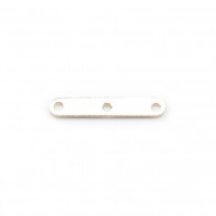 Argent 925 Barrette 3 Rangs x 2pcs 