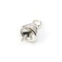 Bélière pour perles semi-percées en argent 925 8.5mm x 2pcs