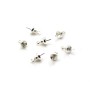 Bélière pour perles semi-percées en argent 925 9.5mm x 2pcs
