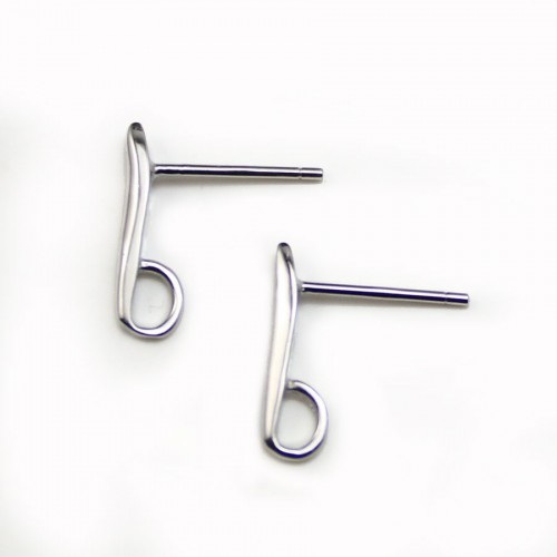 Clous d'oreilles, Argent 925 12mm x 2pcs