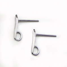 Clous d'oreilles, Argent 925 12mm x 2pcs