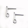 Clous d'oreilles, Argent 925 12mm x 2pcs