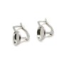 Dormeuse support à coller en argent 925 8mm x 2pcs
