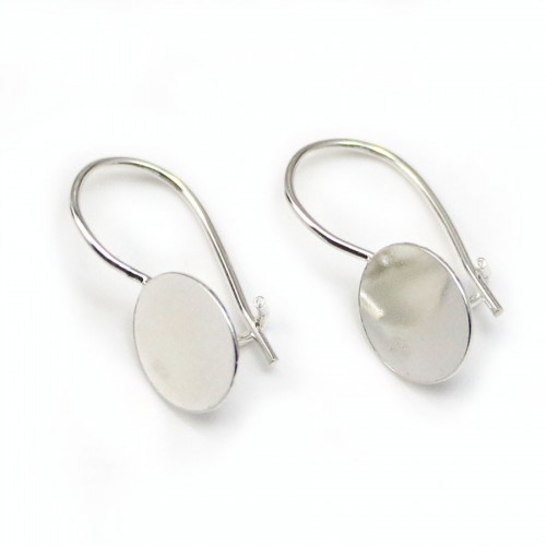 Earrings threadse  for Stick, Sterling Silver 925 , 9.6mm  x 2pcs 