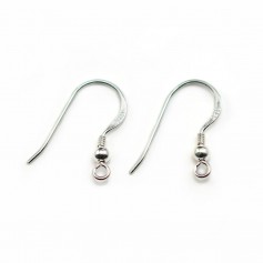 Crochet D'oreille ressort avec une boule ARG 925 x 30 pcs 