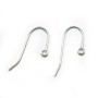 Crochets d'oreilles, argent 925  9x22mm x 4pcs