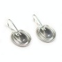 Dormeuse avec support pour cabochon , Argent 925 ,10x14mm x  2pcs 