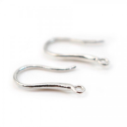 Ear wire thick back, 925 Streling silver x 2pcs