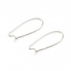 Dormeuse fil 10x20mm argent 925 x 6pcs