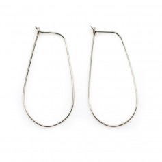 Dormeuse 20x40mm argent 925 x 2pcs