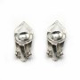 Argent 925 CliP pour perle 8-12mm x 2pcs