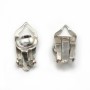 Argent 925 CliP pour perle 8-12mm x 2pcs