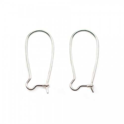 Earring with yellow zirconium, 925 Sterling Silver , 4mm  x 2pcs 