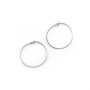 Créole ronde à décorer, en argent 925, de taille 26mm x 2pcs