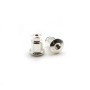 Poussoirs pour clous d'oreilles, Argent 925, 5x6.5mm x 2pcs