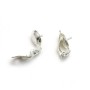 Clip d´oreilles, en argent 925, mesurant 8.5mm, pour perles semi-percée x 20pcs