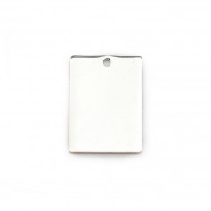 Breloque rectangulaire à graver en argent 925 10x14mm x 1pc