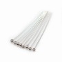 Clou à tête boule argent 925 rhodié 1.5x0.35x25mm x 10pcs