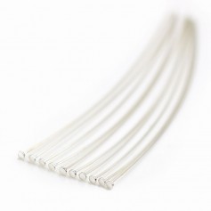 Clou tête plate 70X2X0.6mm Argent 925 x 4 pcs