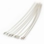 Clou tête ronde 70x0,6 mm Argent 925 x4pcs